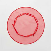 50 Stück Geschenkorganza-Beutel rot 24 cm, rund, Mandelzucker-Beutel, Mini-Organza-Beutel